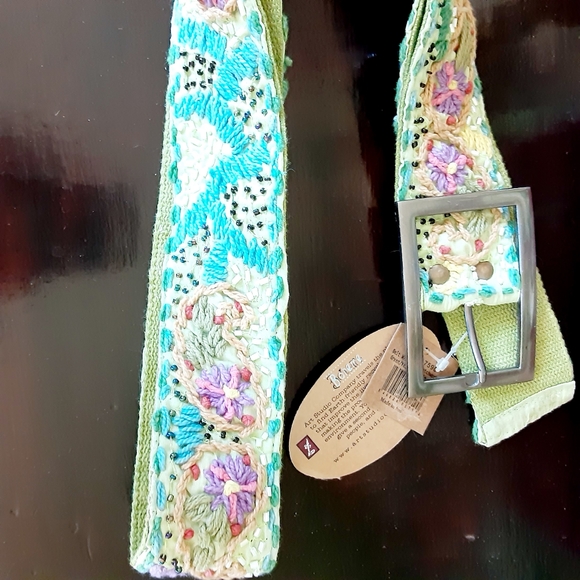 BOHEME Earth Friendly Paisley Patchwork Belt - Picture 6 of 12